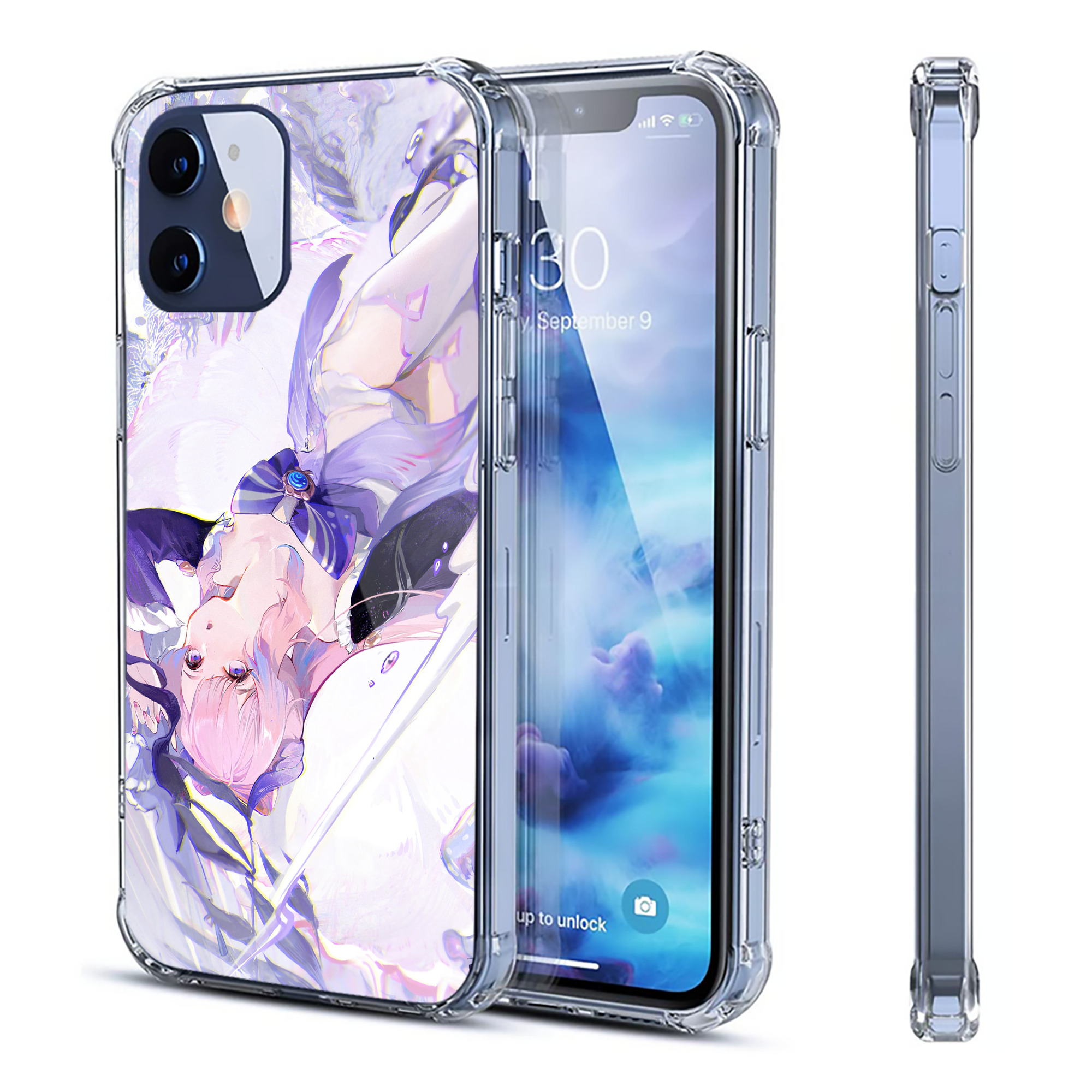 げんし神 genshin 【iPhone 12シリーズ対応】透明スマホケース（クリアソフトケース）